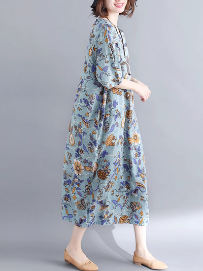 Women's Floral A-Line Dress