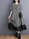 Women's Black A-line Dress
