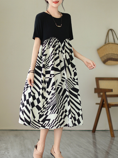 Women's Cotton A-line Dress