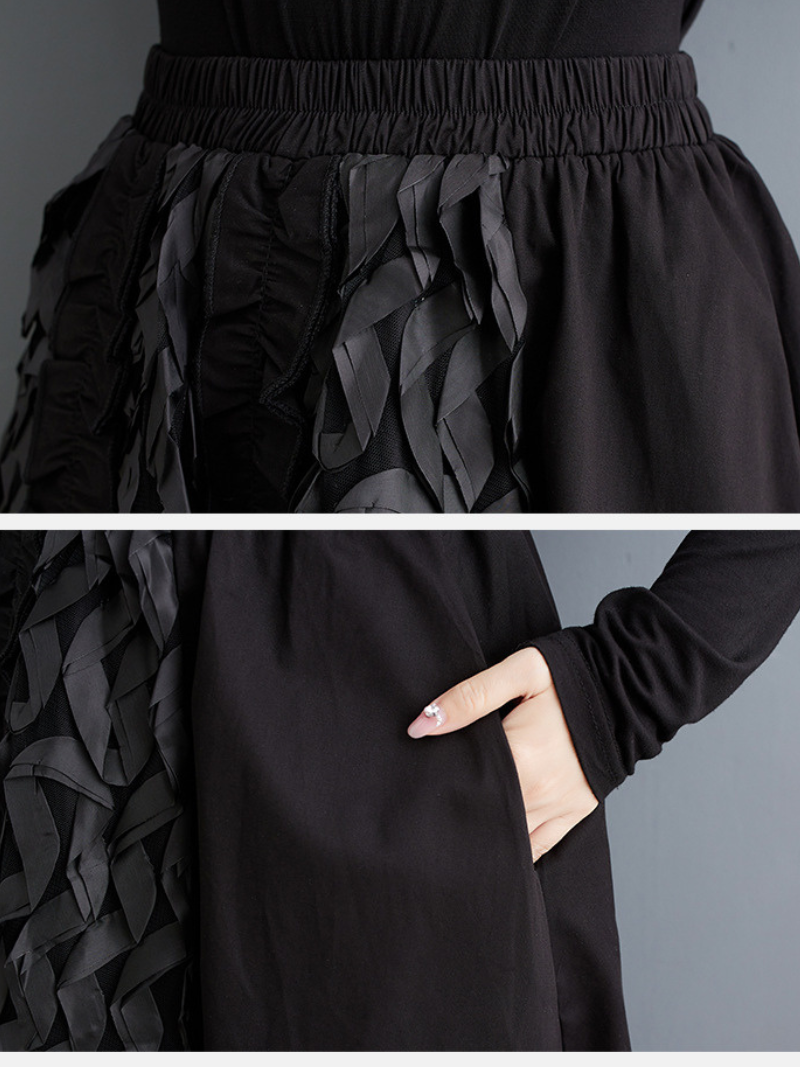 Women's Elastic Waist Skirt Bottom