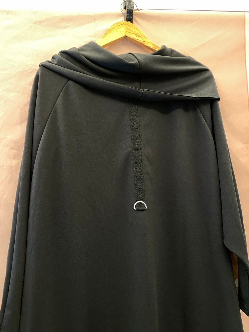 Women's Mid-Length Cape Modern Hooded Top