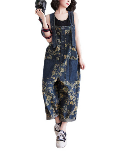 Elevate Your Style with Women's Printed Designer Dungarees