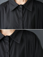 City-Chic Confidence Shirt Dress — Relaxed Silhouette with Modern Mesh Detail