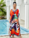 Women's Multi-Color Kaftan Dress