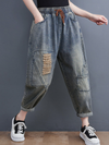 Women's Blue Denim Bottom Pants