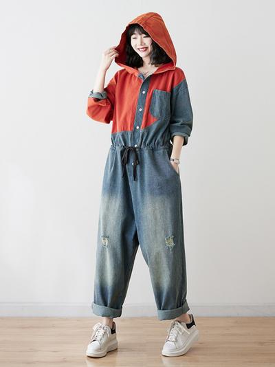 Women's Every Occasion Hoodie Overalls Dungarees