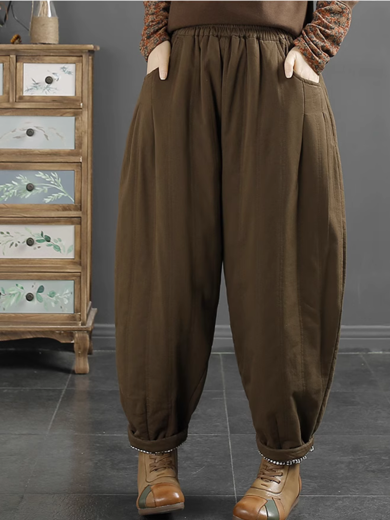 Women's Vintage Skinny Cotton Winter Bottom