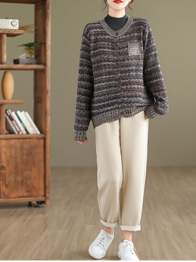 Who Love to Shine Women's Winter knitted Cardigan