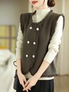 women's All-in-One Style knitted Vest Coat