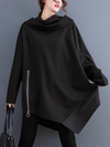 Women's Mid-Length Cape Modern Hooded Top