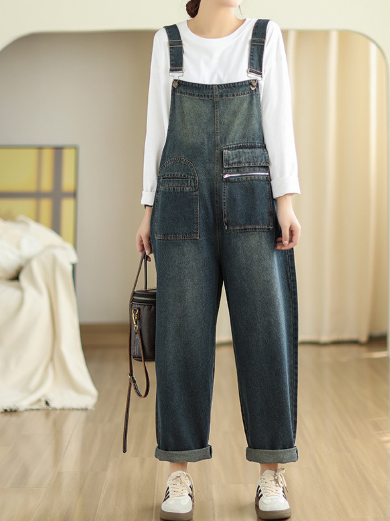 Women's Denim Overalls Dungarees