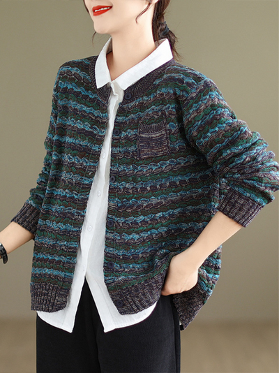 Who Love to Shine Women's Winter knitted Cardigan