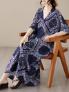 Women's bluee katan dress