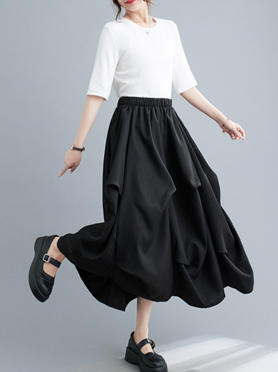 Women's Black Long Skirt