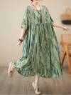 Women's Green Smock Dress