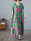 Women's Beautiful and Fashionable Floral Long Kaftan Dress