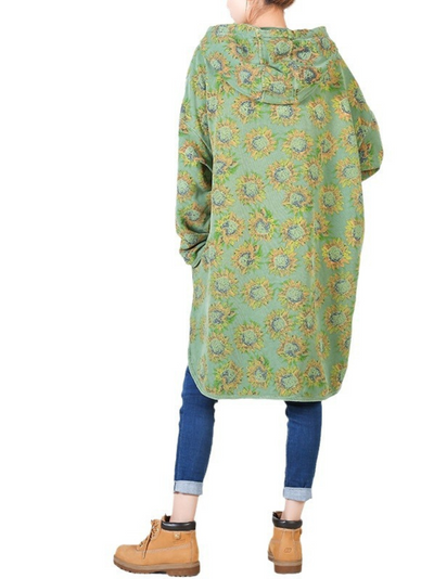 Women's Elevate Your Style Multicolor Printed Hooded Shirt