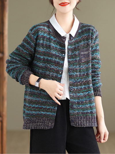 Who Love to Shine Women's Winter knitted Cardigan