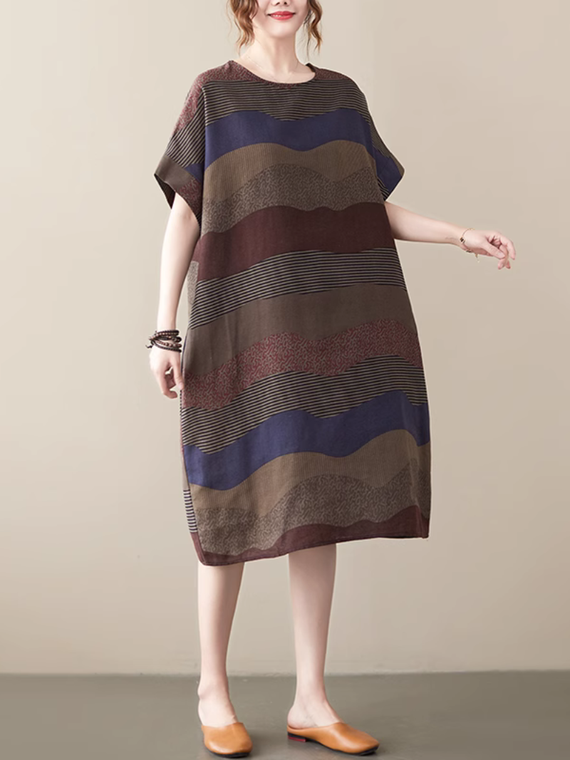 Women's Striped A-Line Dress