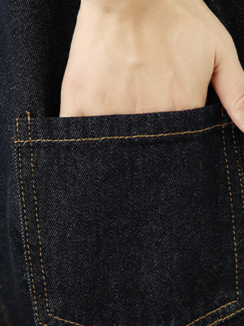 Relaxed Wide-Leg Denim Overalls in Cotton with Utility Pockets, Effortless Chic