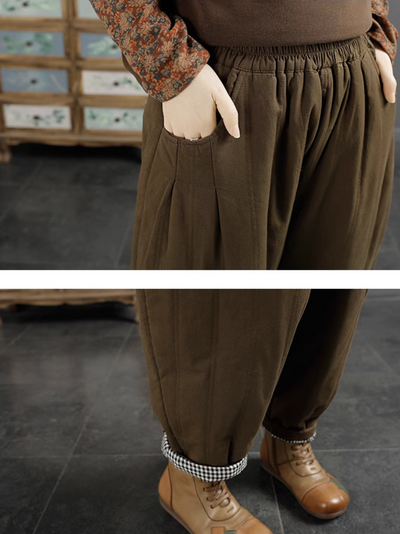 Women's Vintage Skinny Cotton Winter Bottom