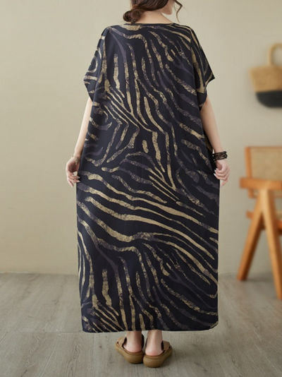 Women's Black Kaftan Dress