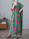 Women's Beautiful and Fashionable Floral Long Kaftan Dress