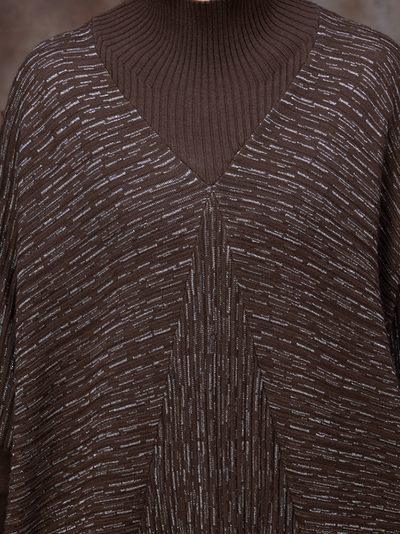 Women's Elegance knitted Bat-Sleeve Maxi dress