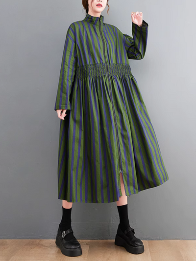 Women's Green A-line Dress