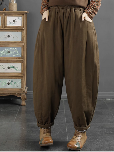 Women's Vintage Skinny Cotton Winter Bottom