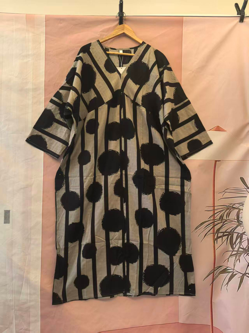 Women's Summer Trendy Party Wear Loose Kaftan Dress
