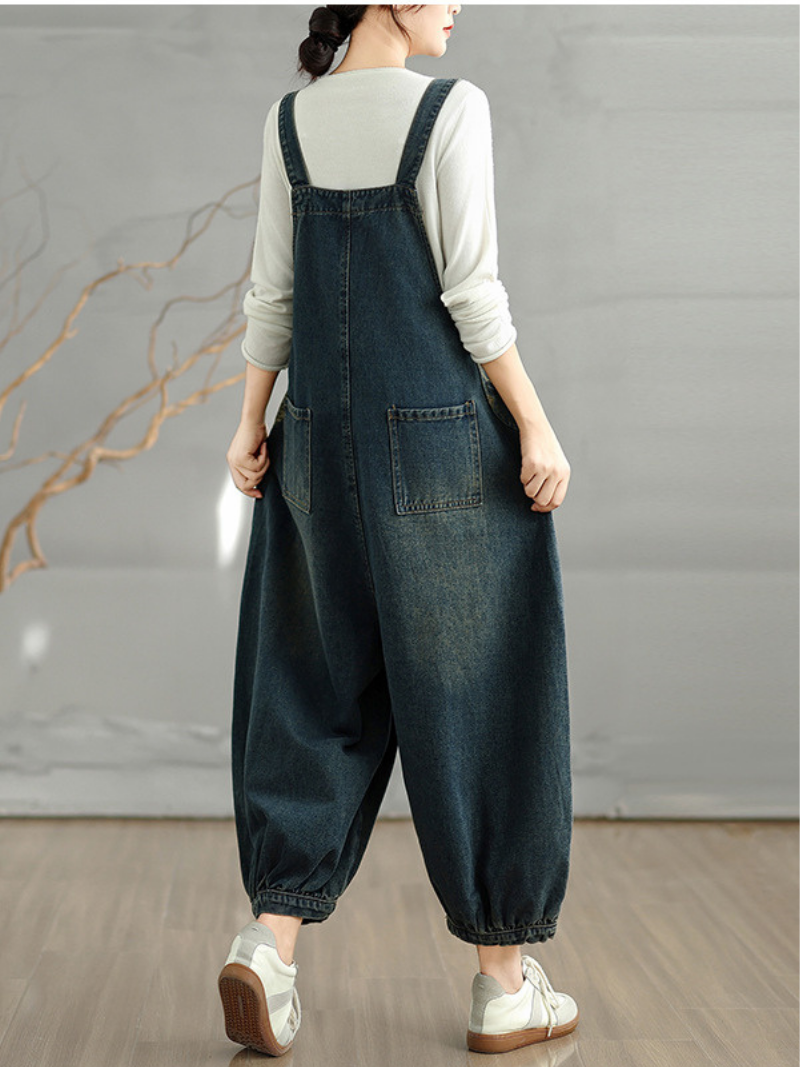 Everyday Wear Women's Casual  Baggy Overall Dungarees