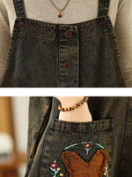 adjustable straps overall dress