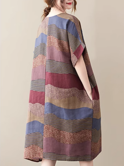 Women's  Striped A-Line Dress