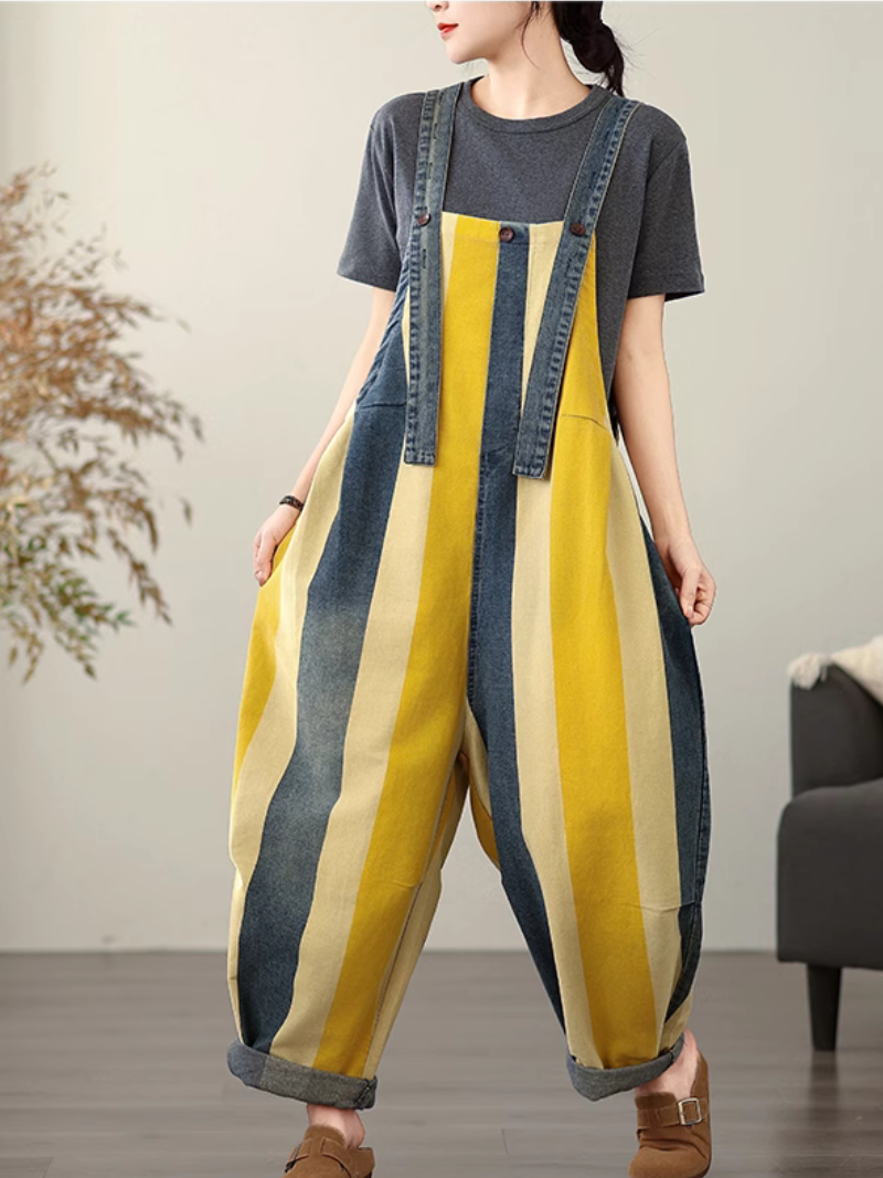 Women's Dreamy Colorfull Pockets Overalls Dungarees