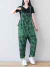 Women's Trendy Casual Pants Loose Printed Overalls Dungarees