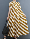 Women's Striped  A-Line Dress