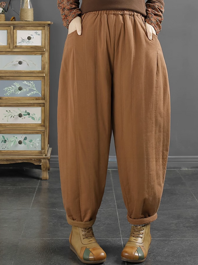 Women's Vintage Skinny Cotton Winter Bottom