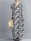 Women's V-neck Kaftan Dress