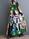 Women's Colorful Print A-Line Dress