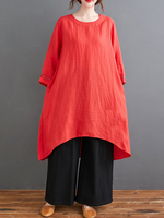 Chic Red Women's A-Line dress