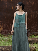 Women's green A-Line Dress