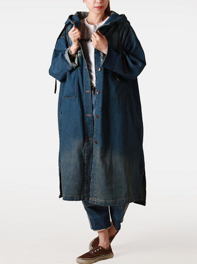 Women's  Front Large Pockets Coat
