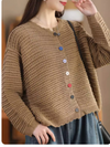 Women's Stylish Colorful Button Spring Loose Tops