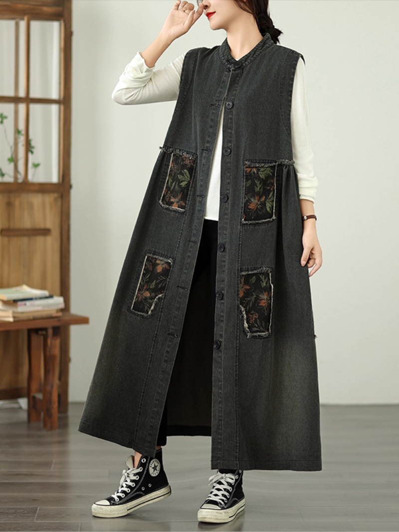 Frauen Sommer Retro modisch und trendy lose A-Line-Mantel