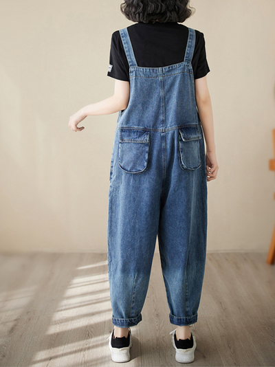 Women's Blue Overall Dungarees