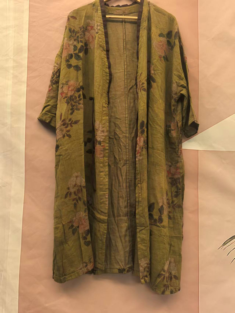 Women's Summer Cool & Comfy Printed  Loose Cardigan Dress
