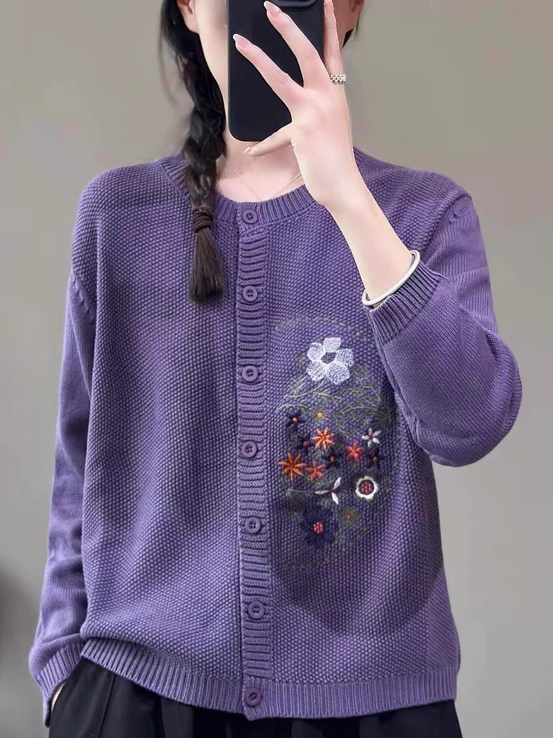 women's purple sweater 
