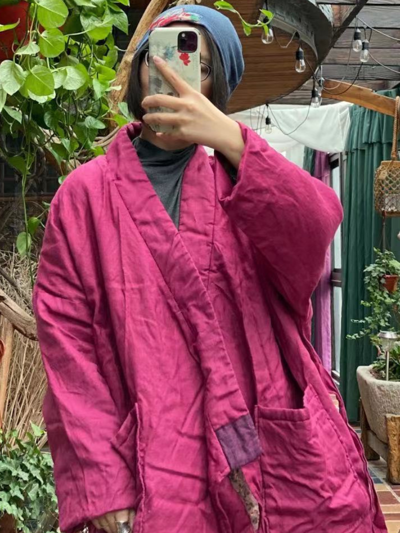 Women's Fashionable & Trendy  Retro Artristic Loose A-line Coat