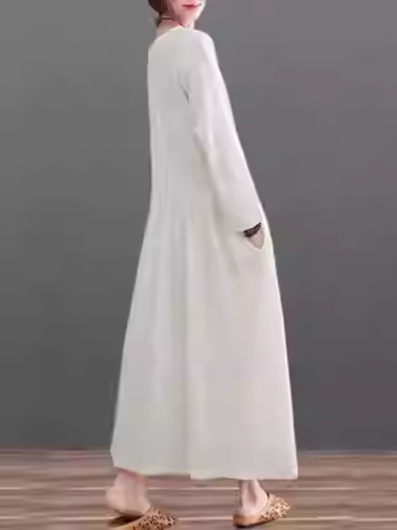 فستان نسائي أنيق وعصري بتصميم على شكل حرف A